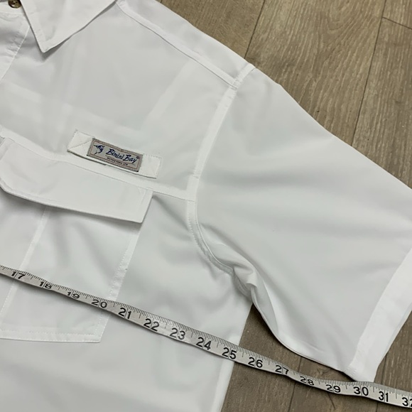 Mens Bimini Bay Outfitters Fishing Performance Button Down Short Sleeve‎ Shirt - Picture 6 of 8
